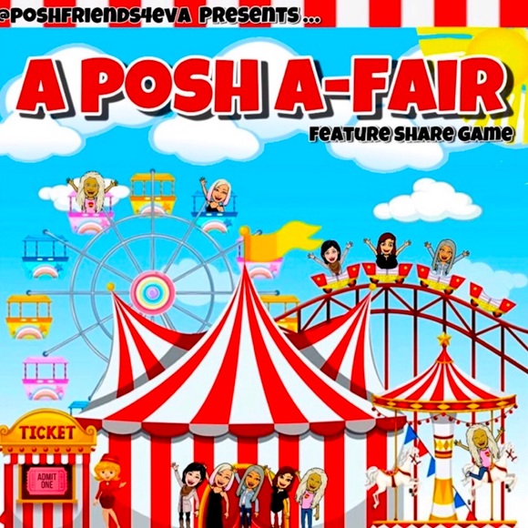 🎪Fair Game at @poshfriends4eva .Monday , Wednesday and Fridays only. 🎪 - Picture 2 of 2